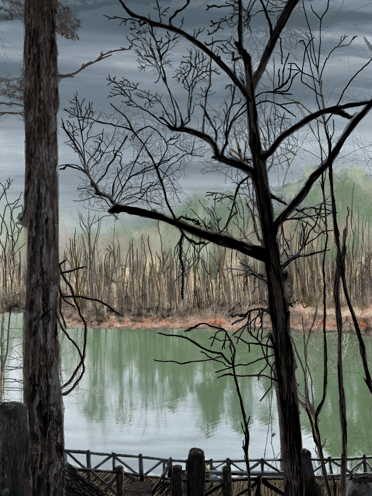 lake shore landscape